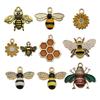 Drip Oil Bee Honey Pot Pendant Keychain Accessory