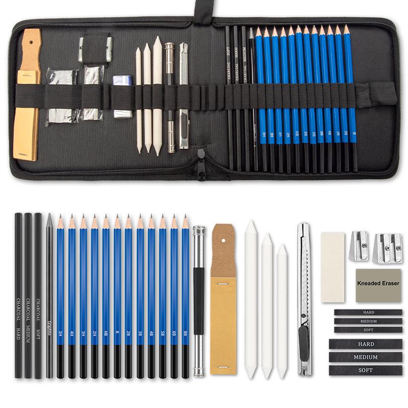 Professional Fine Arts Sketch & Colored Pencils Set - Creative Toolkit for Drawing & Painting