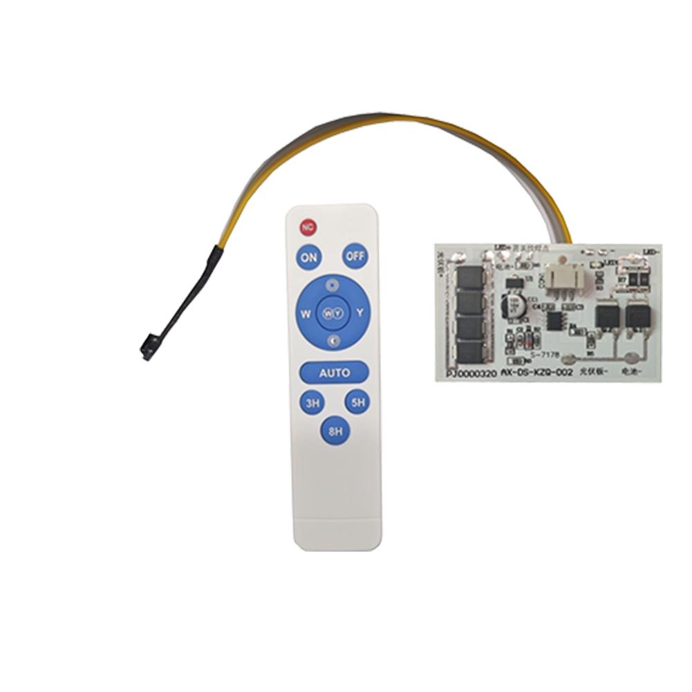

10A 3.2V 3.7V Solar Ceiling Lamp Controller Long-Lighting Solar Garden Lamp Controller Remote Control Portable for Home белый