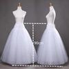 White 4-layers Design No Hoop Petticoat Fluffy Wedding Dress Crinoline Bridal Ball Gown Underskirt Ladies Lined Skirt Party Dress Role-playing Lining