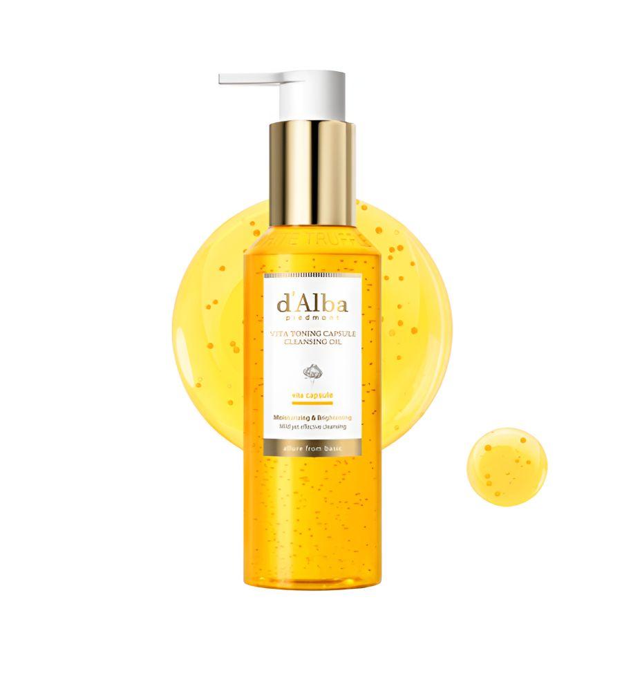 d Alba Vita Toning Capsule Cleansing Oil 150ml Vegan Brightening Glow Clean