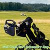 Spacious Golf Push Cart Storage Bag Heavy Duty Polyester Multi Compartment Quick Installation Accessory Organizer