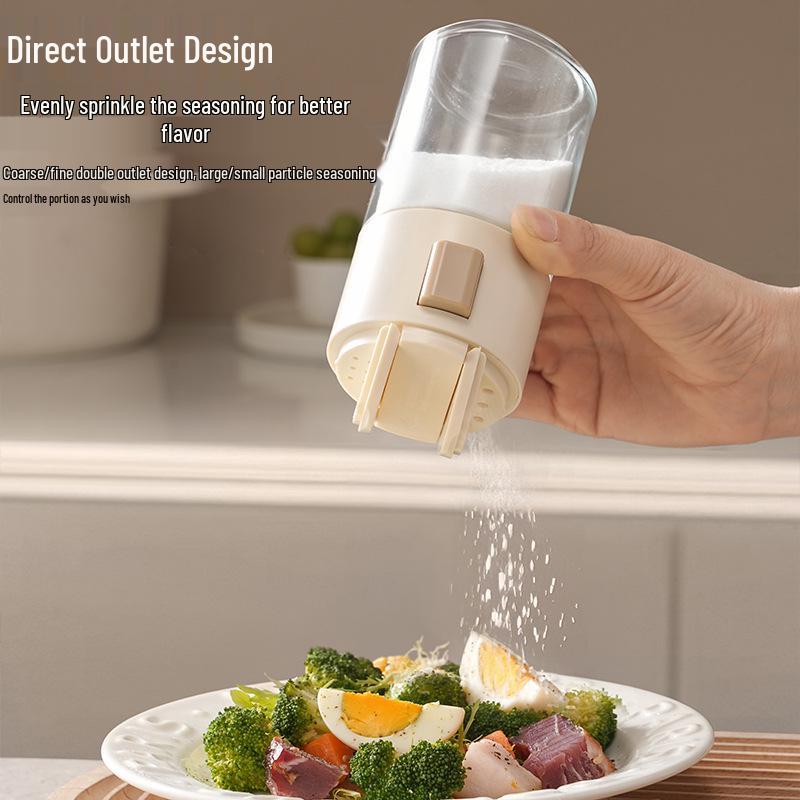 Moisture-Proof Glass Spice Jars Set - Sealed Kitchen Containers for Salt & Seasonings