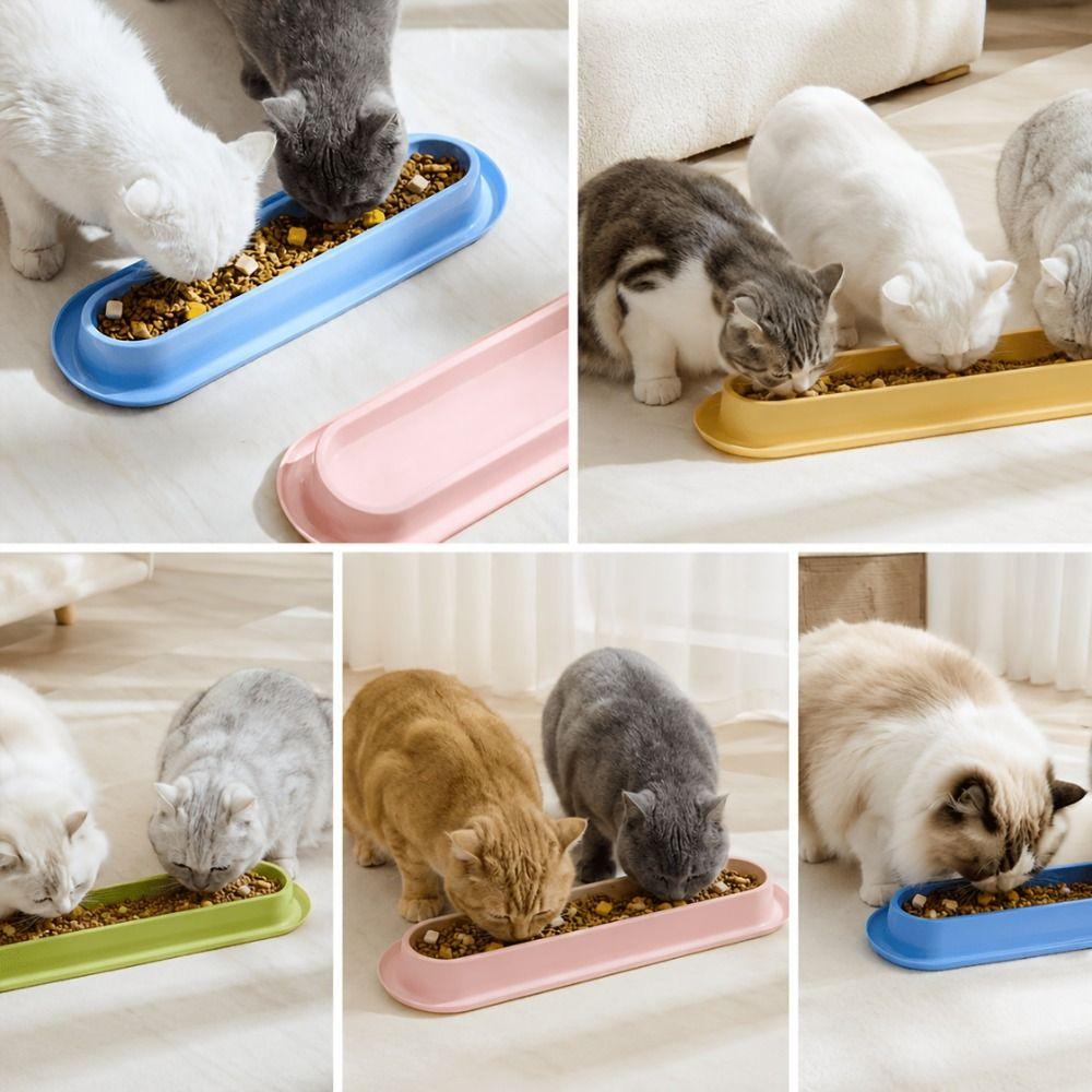 Anti Slip Pet Bowl Tilted Neck Protection Cat Water Feeder Pet Feeding Bowl Pet Household
