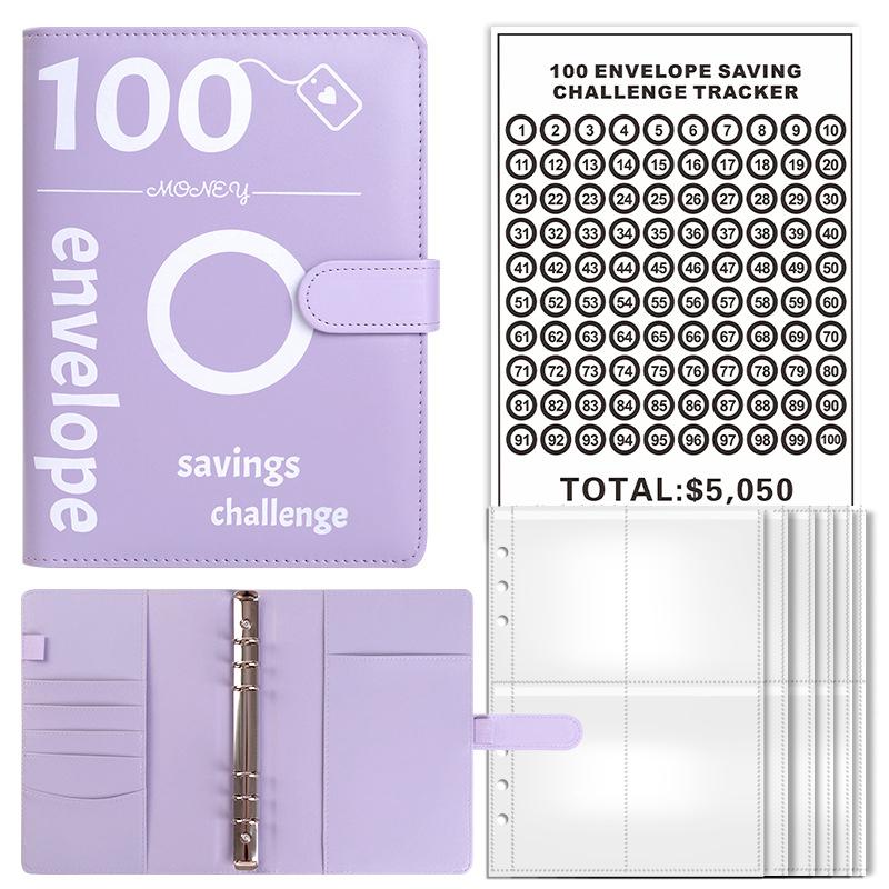 Cash Envelope System Kit With 100 Pockets, Money Savings Reusable Budget Planner For Cash