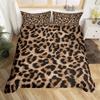 Bamboo Fiber Luxury Comforter Cover Gold Leopard Print Bedding Set Duvet Cover + Pillowcases 15 Colors Bed Spread Set Complete