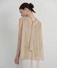 Biyul Sheer Sleeveless Tie Blouse