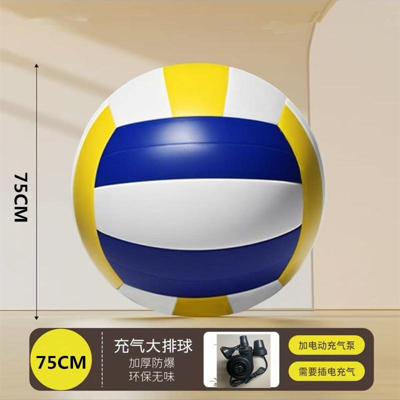 Aufblasbarer PVC-Strandvolleyball für draußen - 80cm 1m 1,5m 2m Größen Robuster Spielball Mit Pumpe Optionen