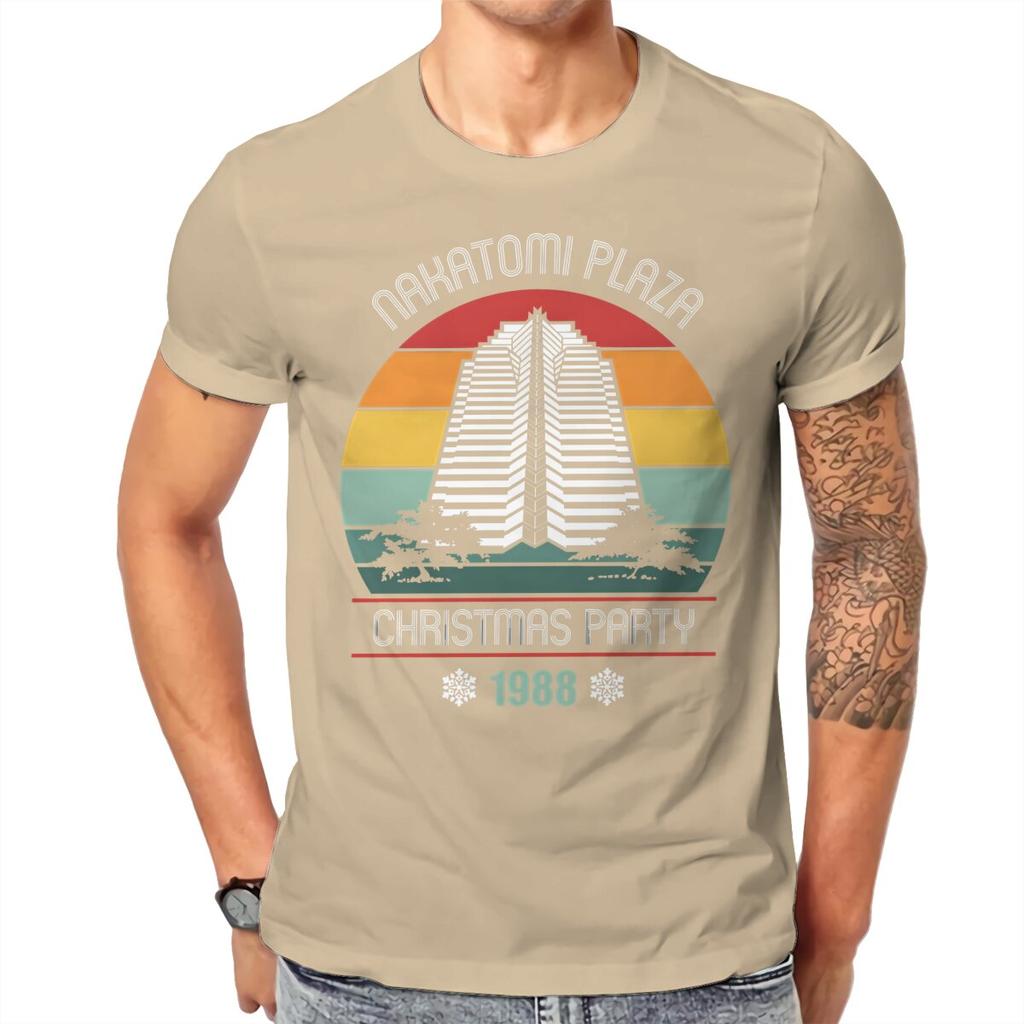 Die Hard Nakatomi White T Shirt Homme Unisexs Tshirt Cotton Short Sleeve