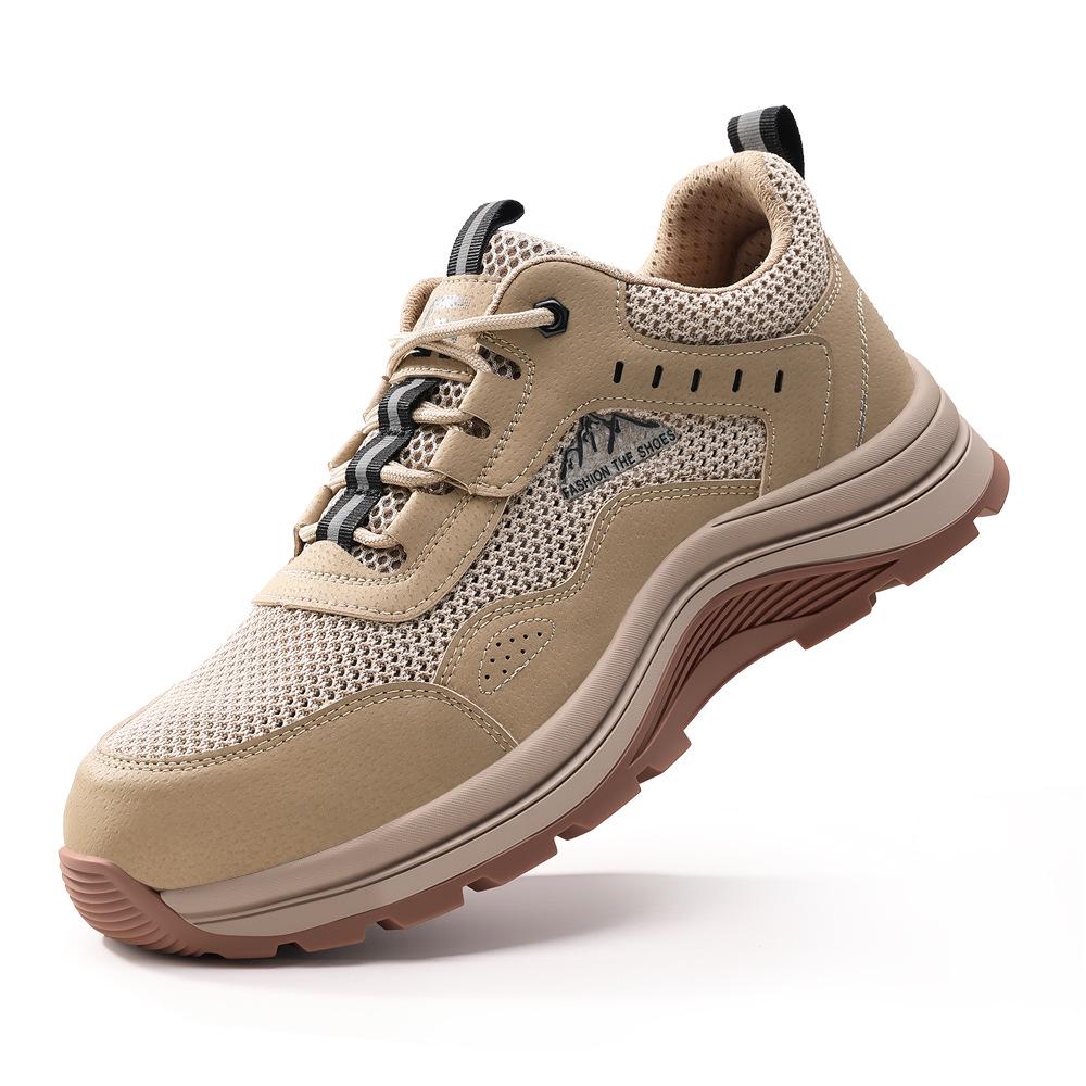 Men's Anti-Smash, Anti-Puncture Work Safety Shoes for Construction and Mines