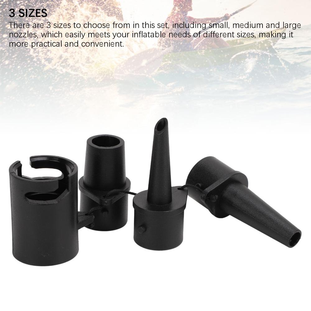 Leak Proof Air Pump Replacement Nozzles 3 Sizes Pump Nozzle Adapter  for Inflatable Sofa