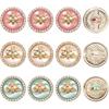 GORGECRAFT 12Pcs Metal Rhinestone Button 3 Colors 3D Bee Round Button 18mm Gold Buttons with Bees & Rhinestone & Resin for Blazer Suits Sport Coat