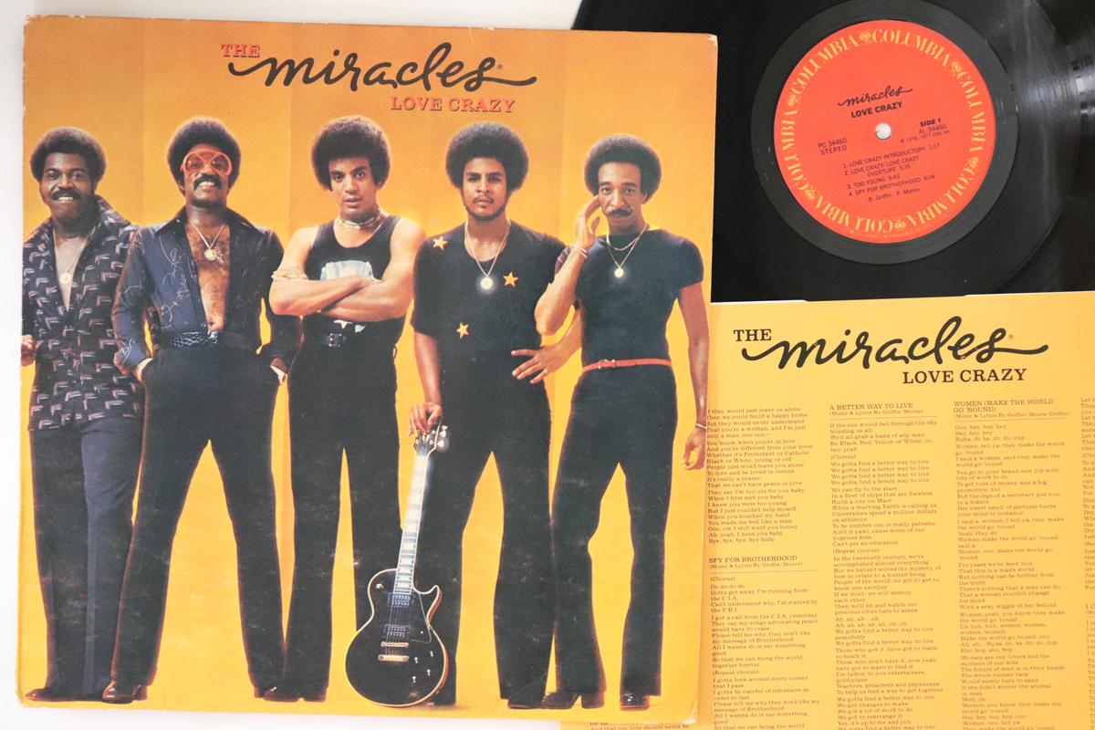 

LP Record MIRACLES - Love Crazy PC34460 COLUMBIA 1977 US Soul/Funk Used