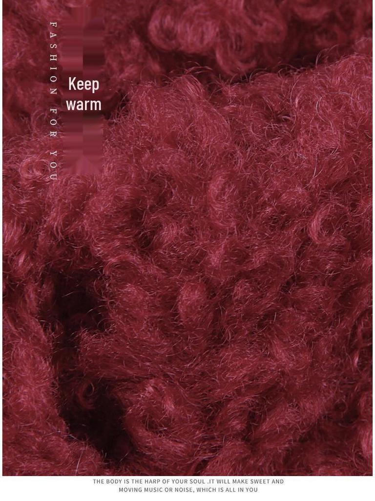 Ancola Red Riding Hood Women's Warm Burgundy Plush Cycling Ear Muffs Witch Hat