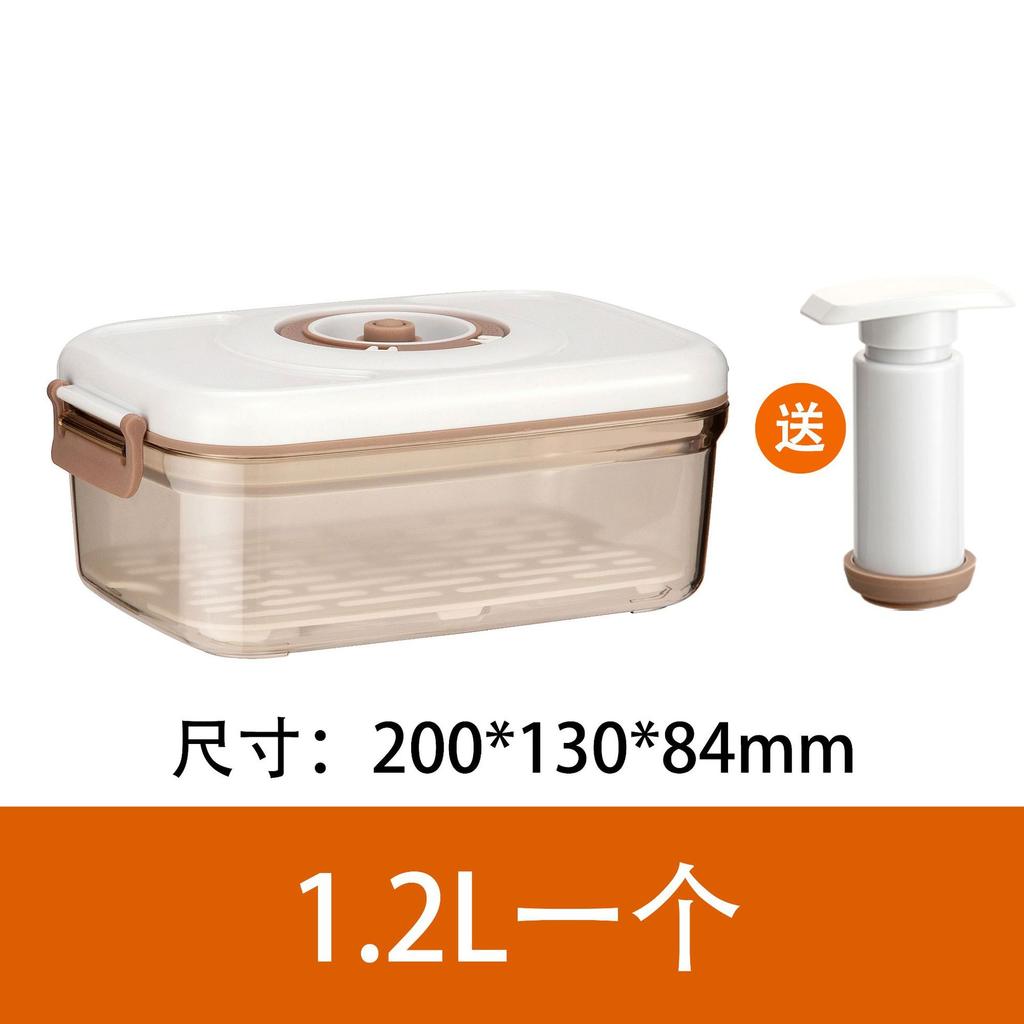 Food Vacuum Storage Box Sealed Kitchen Fresh-Keeping Box Large Capacity Food Transparent Storage Container with Vacuum Pump