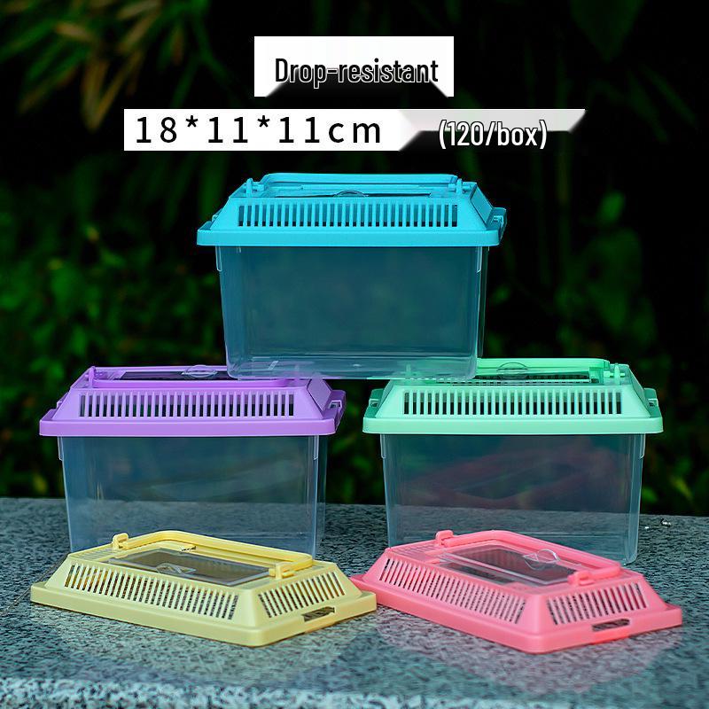 Children's Portable Transparent Pet Transport Box: Small to Large Fish/Turtle Tank