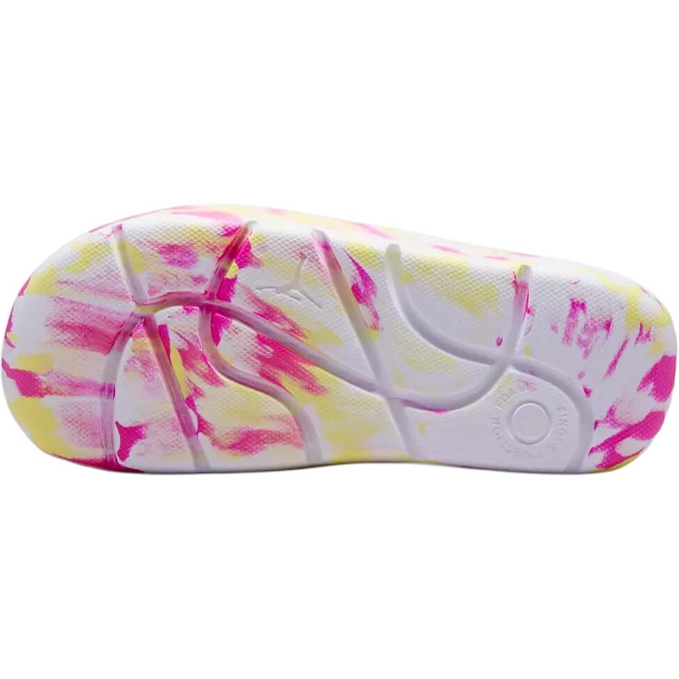 Air Jordan Post Slide GS White Fuchsia Marbled Kids Sneakers Laser-Fuchsia Light-Laser-Orange FZ3154-156