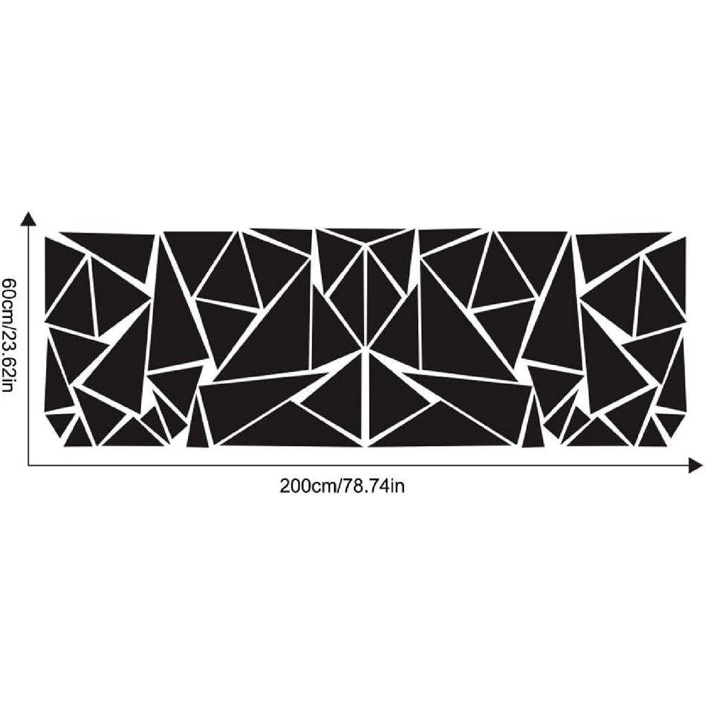 Unique Triangles Vinyl Car Side Stickers Long Stripe Big Car Decals Door Sticker Vinyl Sports Racing Decals Decorative Car Body Decoration
