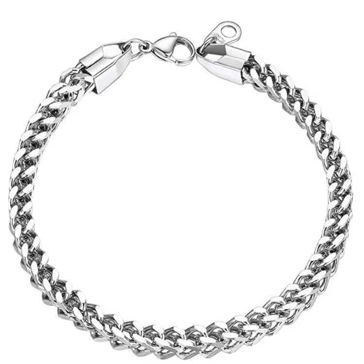 

Мужской браслет из нержавеющей стали, ювелирные изделия, персонализированный подарок, трехцветный вариант, мужской персонализированный браслет