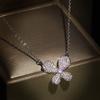 Fully Diamond Butterfly Necklace Clamps Necklace European and American Temperament Exquisite Versatile and Simple