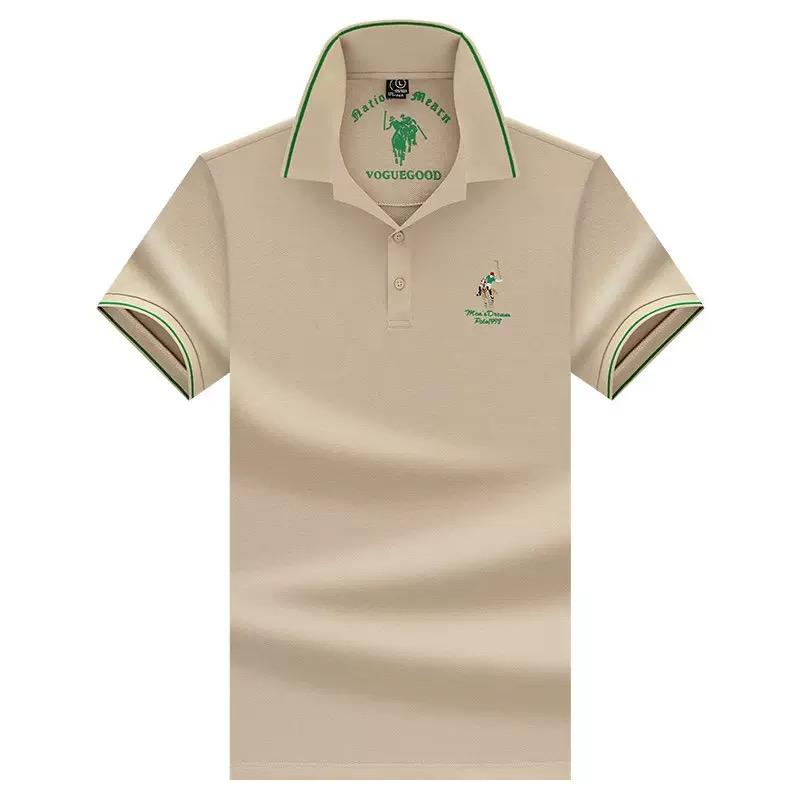 TrendHub Plussstørrelse 6XL 100% Bomull Herre Poloskjorter Kortermet Business Casual Herre T-skjorter Broderi Mann T-skjorter