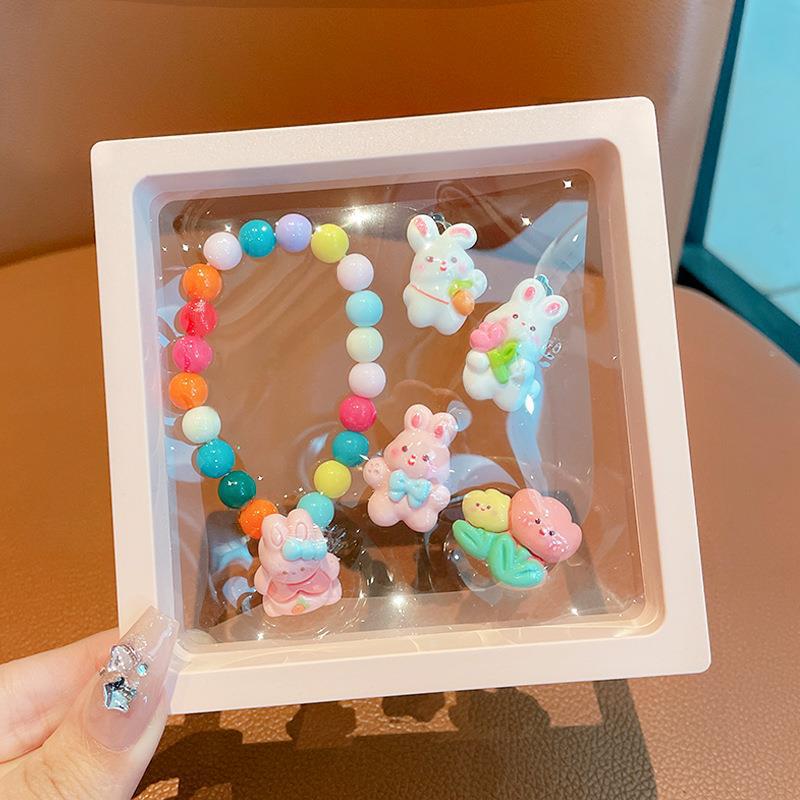 Conjunto de Joias Kuromi 2025: Pulseira, Anel e Clipes de Orelha de Desenho Animado Fofos para Bebês