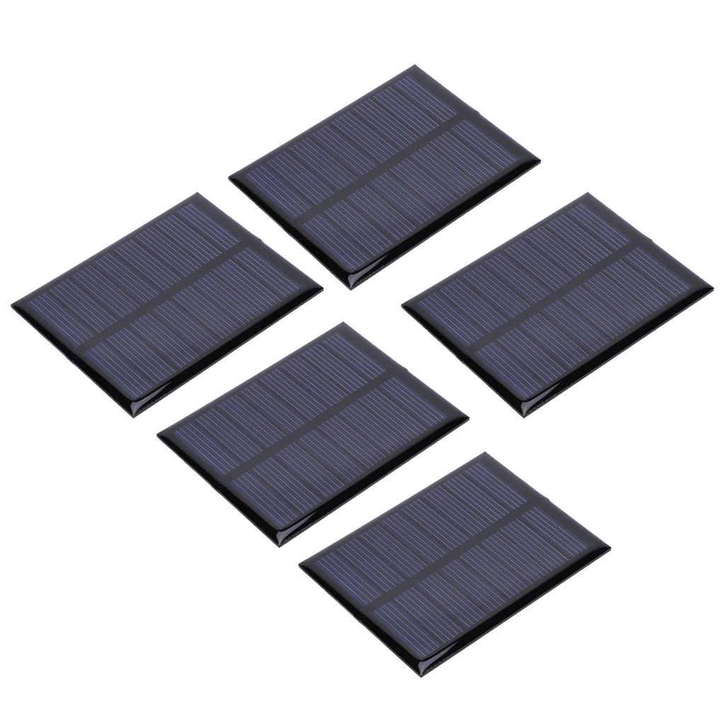 5 stk Mini solcellepanel epoksycellekortmodul for batterileker lader lys 4V 150mA