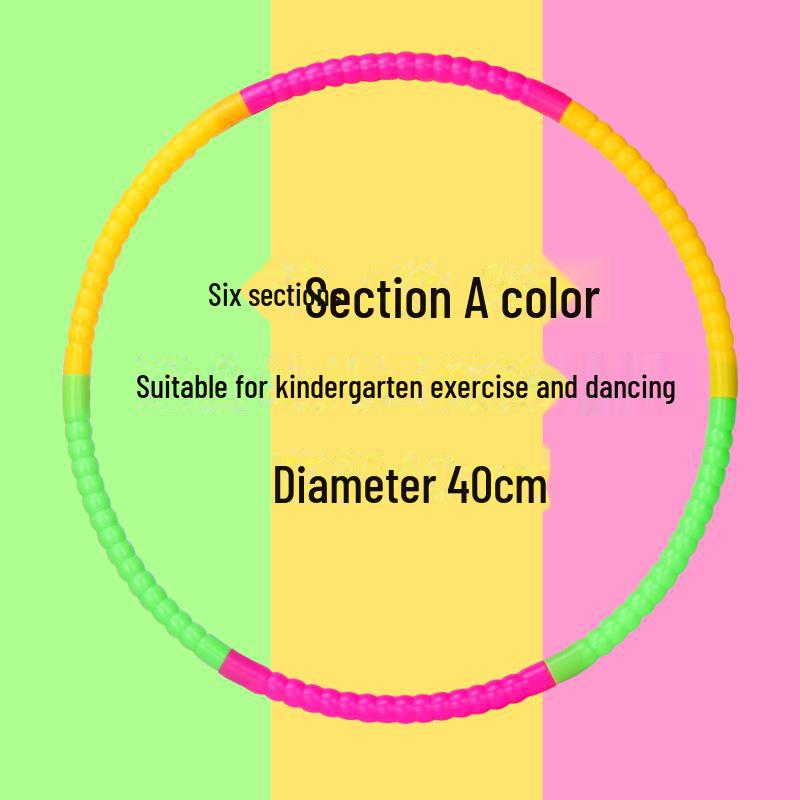 Detachable Plastic Hula Hoop for Young Children: Ideal for Beginners, Girls Ages 3-10, Kindergarten & Primary School.