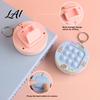 Game Machine Fidget Toy Push Bubble Console Keychain Stress Relief Mini Popping Purse Charm Backpack Bag Party Favors