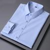 Plus Size Loose Long Sleeve Non Iron Business Formal Shirt For Men