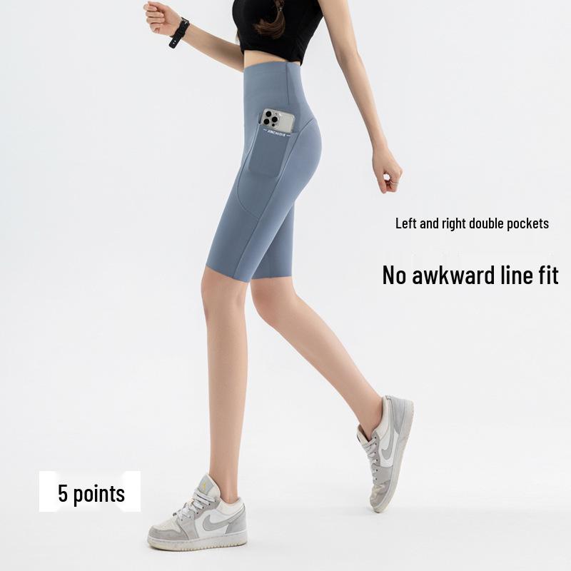 

Women s Spring/Autumn Yoga Pants: Slim-Fit, Nine-Point Length, Side Pocket, Versatile. Extra Large