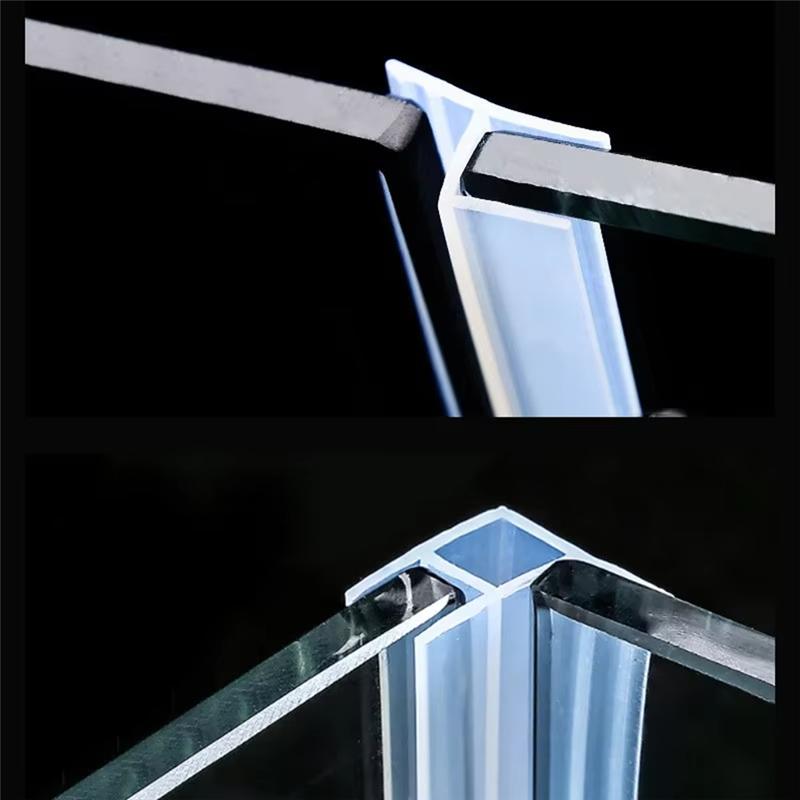 B-Est 5M H Shape Rubber Glass Seal Strip 6Mm Silicone Bathroom Shower Screen Seal Strip Window Rubber Sealer Weatherstrip