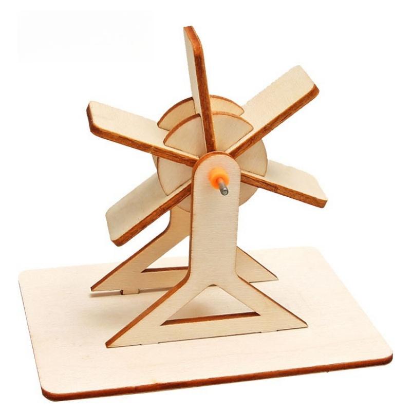 

Креативные дети Технологии Маленькое изобретение Деревянное игрушечное водяное колесо Креативный DIY Научный эксперимент Пазл Самодельные физические игрушки