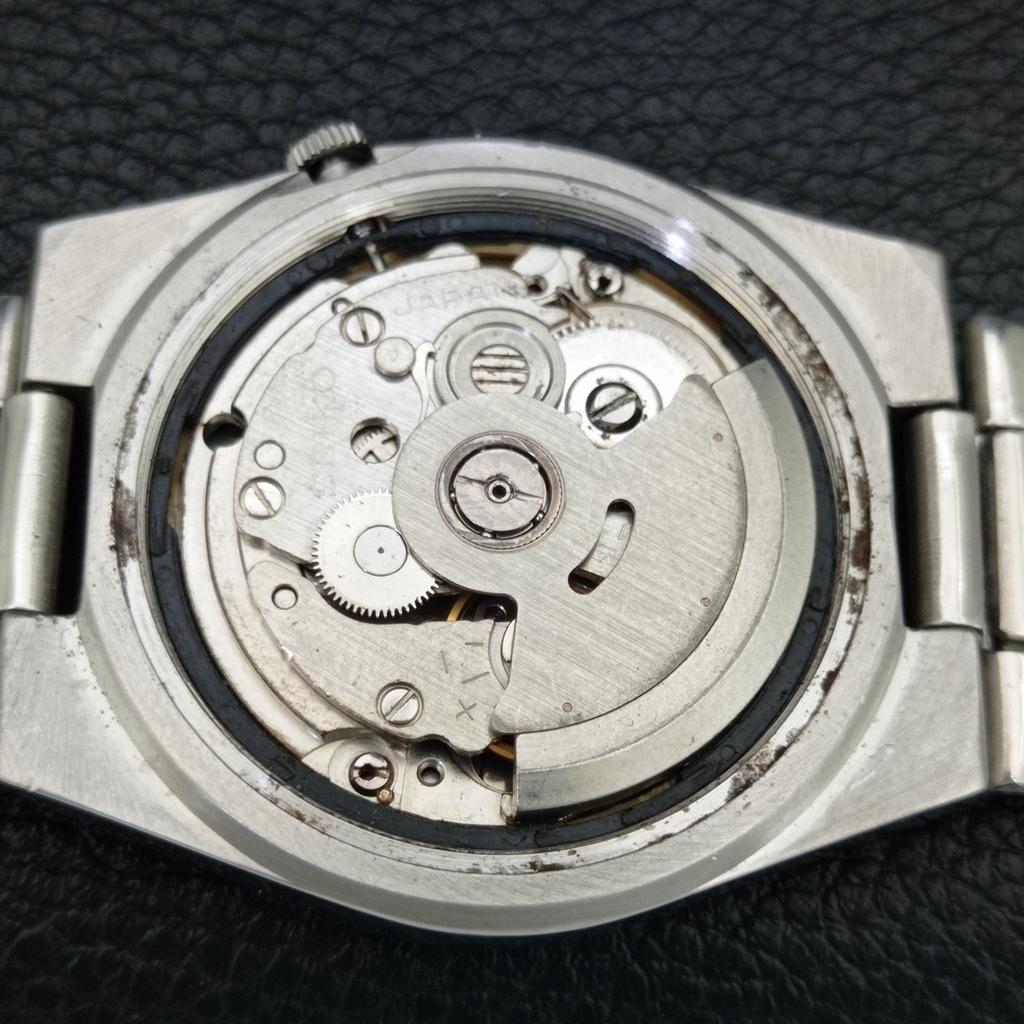 GENUINE VINTAGE SEIKO EXPO 70 AUTOMATIC JAPAN MENS SILVER DIAL WATCH a708790-1