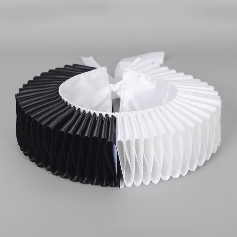 Victorian Detachable Collar Neck Ruff Collar For Formal Event And Daily Outfit Halloween Clown Outfit Enhancement Props
