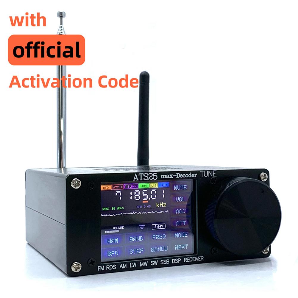 Audio Output 120*115*48mm 2.4 Touch Screen Receiver Versatile Band Coverage 3.5mm Stereo Audio Output Aluminum Alloy Shell