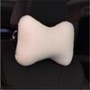 Car Plush Neck & Waist Pillow Set - Bone-Shaped Headrest Pair
