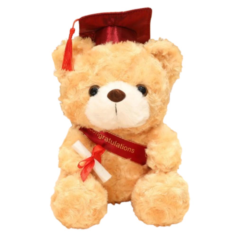 23/28cm Bachelor Bear Plush Toy Cute Bear Animal Doll Doctor Cap Graduation Bear Doll  Party Favors
