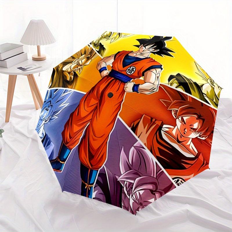 1pc Dragon Ball Automatic Open/close Folding Umbrella, Compact Portable Travel Umbrella, Perfect Gift, Durable Construction Yy250813089