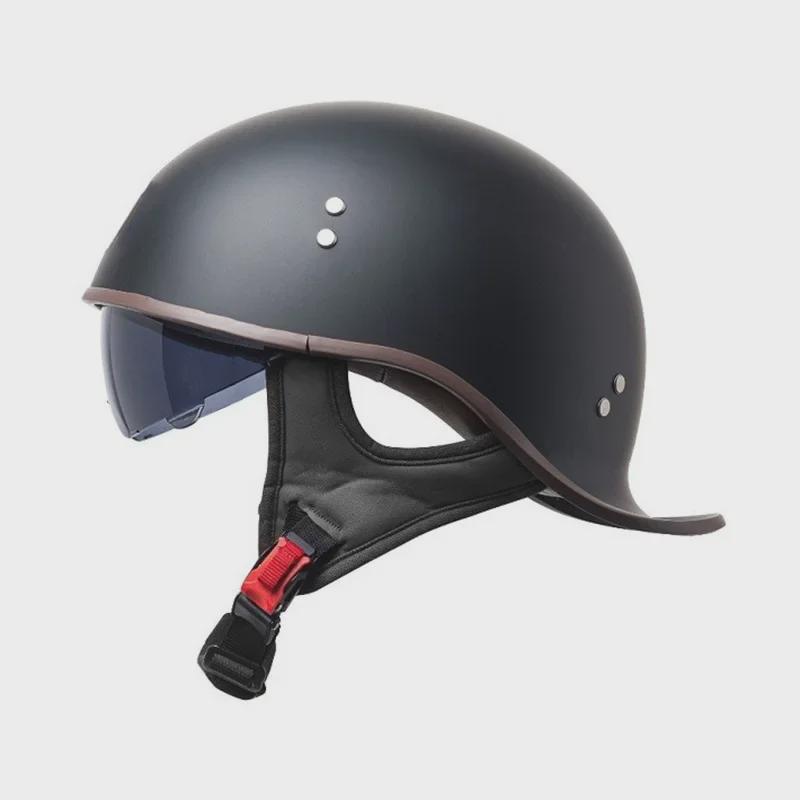 Unisex Retro Motorcycle Half Helmet for All Seasons