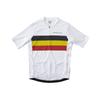 Kapelmuur Cycling Short Sleeve Printed with Belgian Size XS Jersey, Lines, White,