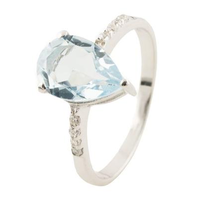 Silver Ring with Natural Topaz 2.187ct, Product Weight 2.53 G (0513607)