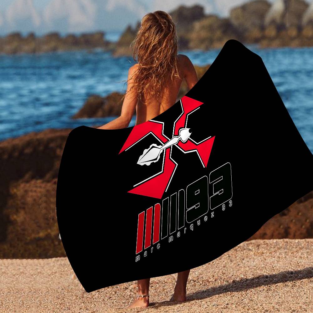 M-Marc M-M93 M-Marquez Microvezel Deken Sneldrogende Strandlakens Oversized Bedrukking Superabsorberende Zwembad Deken W95*H153(CM)