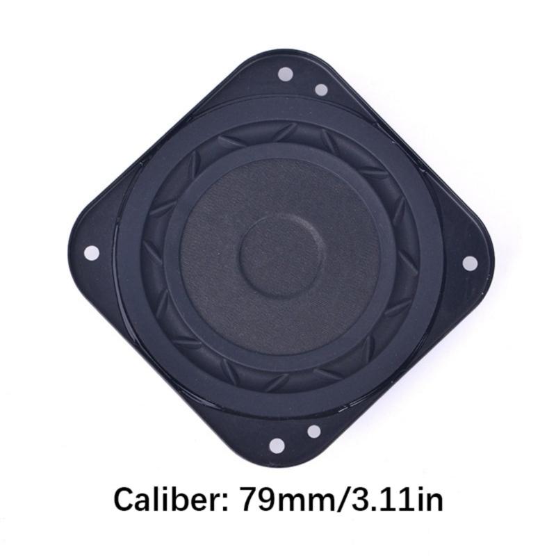 3Inch 8Ohm 15W Portable Loudspeaker 79Mm Small Woofer Rubber Frame Neodymium Magnetic Loudspeaker Replacement