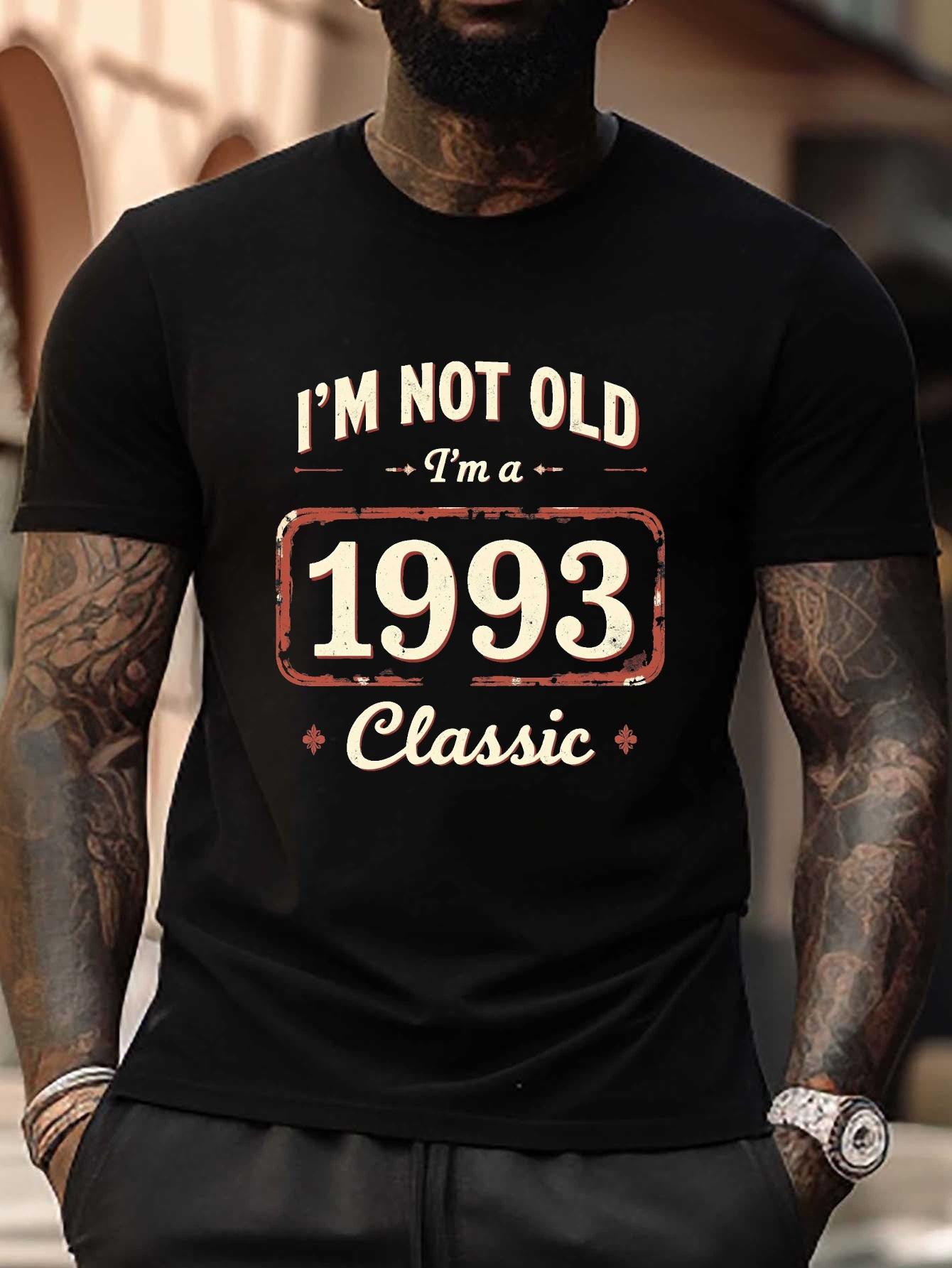 Not Old Classic 1993 Retro Plus Size T-shirt - Vintage  I m Not Old I m 1993 Classic  Graphic Tee XXL