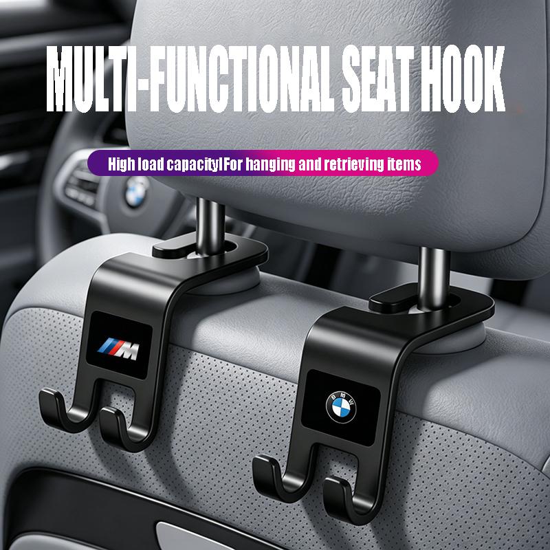 2026New Multi-functional Car Seat Back Hook Accessories Auto Pendant For BMW X1 X2 X3 X5 X4 X6 X7 iX3 F20 F10 F07 E70 E46 E90
