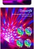 Smurfs USB Colorful LED Wrist Projector Lamp with 5V Charging and Car Suction Cup - Seven-Color Atmosphere Watch Light