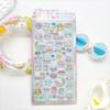 Fun Animal Tea Time Embossed Stickers - Rabbit Cat Afternoon Tea Sweet 3D Decor for Journal Diary DIY Kawaii Materials
