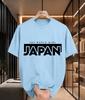 2026 New Arrival Pure Cotton Tshirt The World Wide Japan Letter Print Crew Neck Trendy Unisex Top Casual Short Sleeve