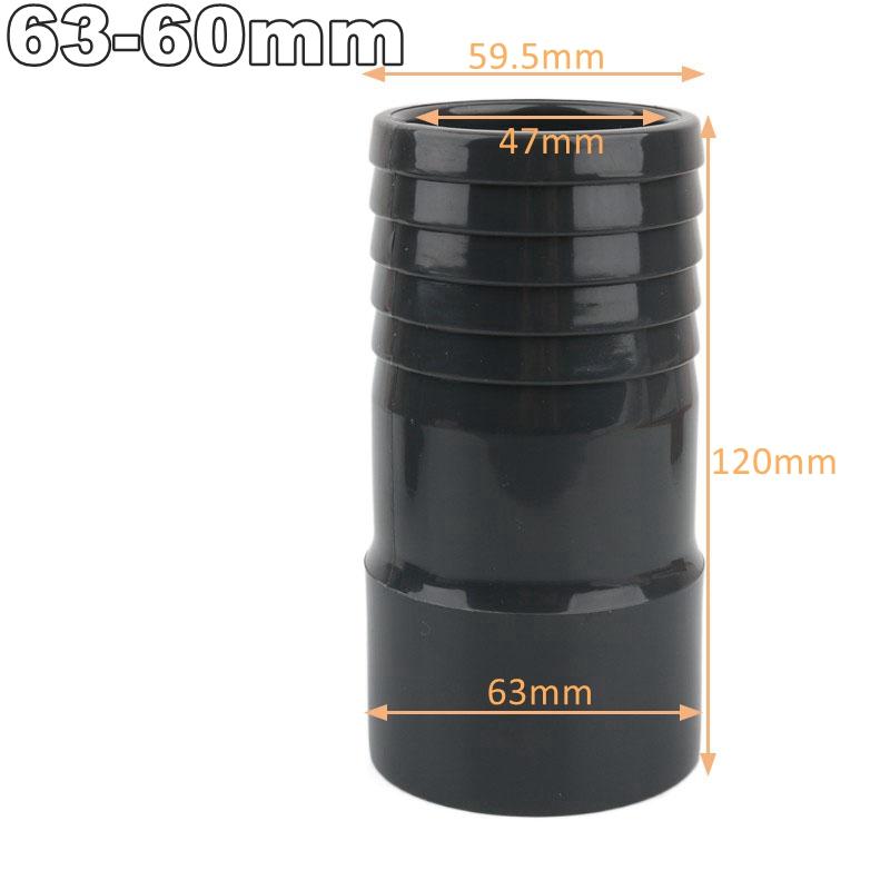 Conectores de UPVC de 16/20/32/40/50/63 mm Conector para Riego de Jardín Adaptador para Tubo Flexible Suave Accesorios para Tuberías de Agua